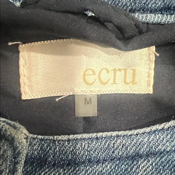 Ecru Tweed Blazer Bundle Medium Black White & Multicolor Denim Trim - Picture 4 of 8